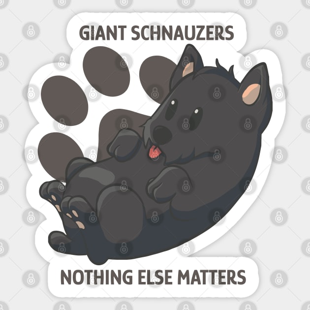 Giant schnauzer, nothing else matters Sticker by AniBeanz